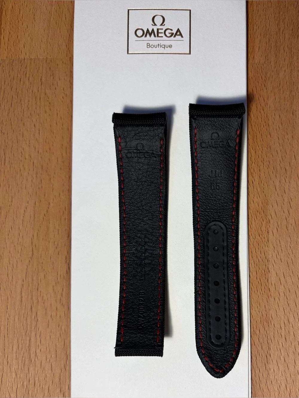 Omega black fabric straps two pieces